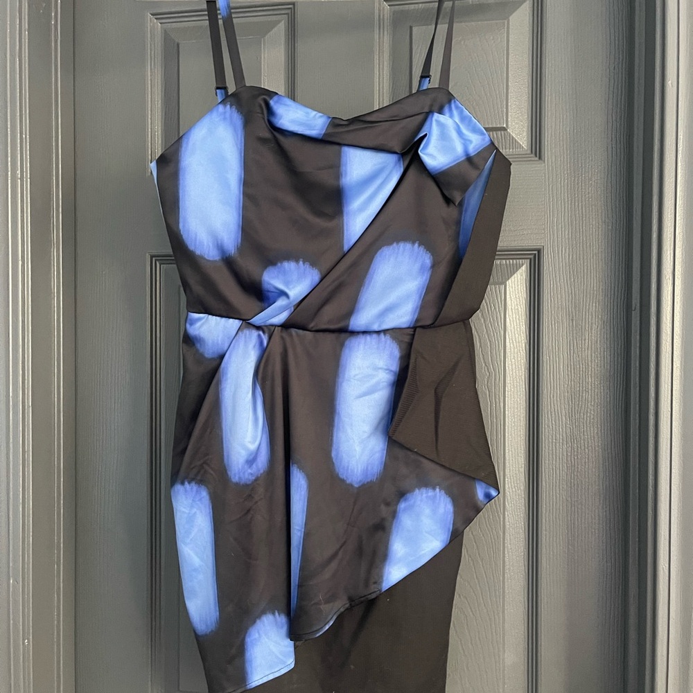 Stylish Black and Blue Dress